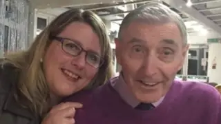 Louise with her dad