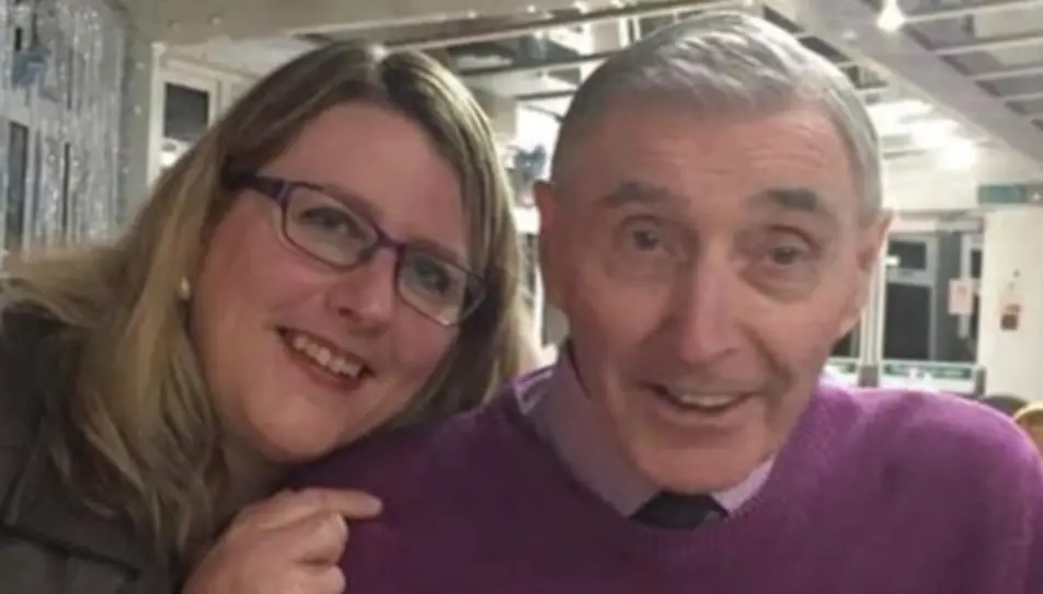 Louise with her dad