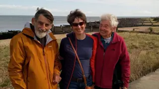 Christine with her mum and dad