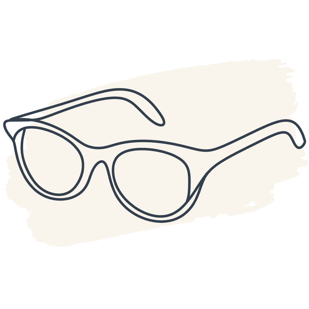 Illustration of a pair of glasses