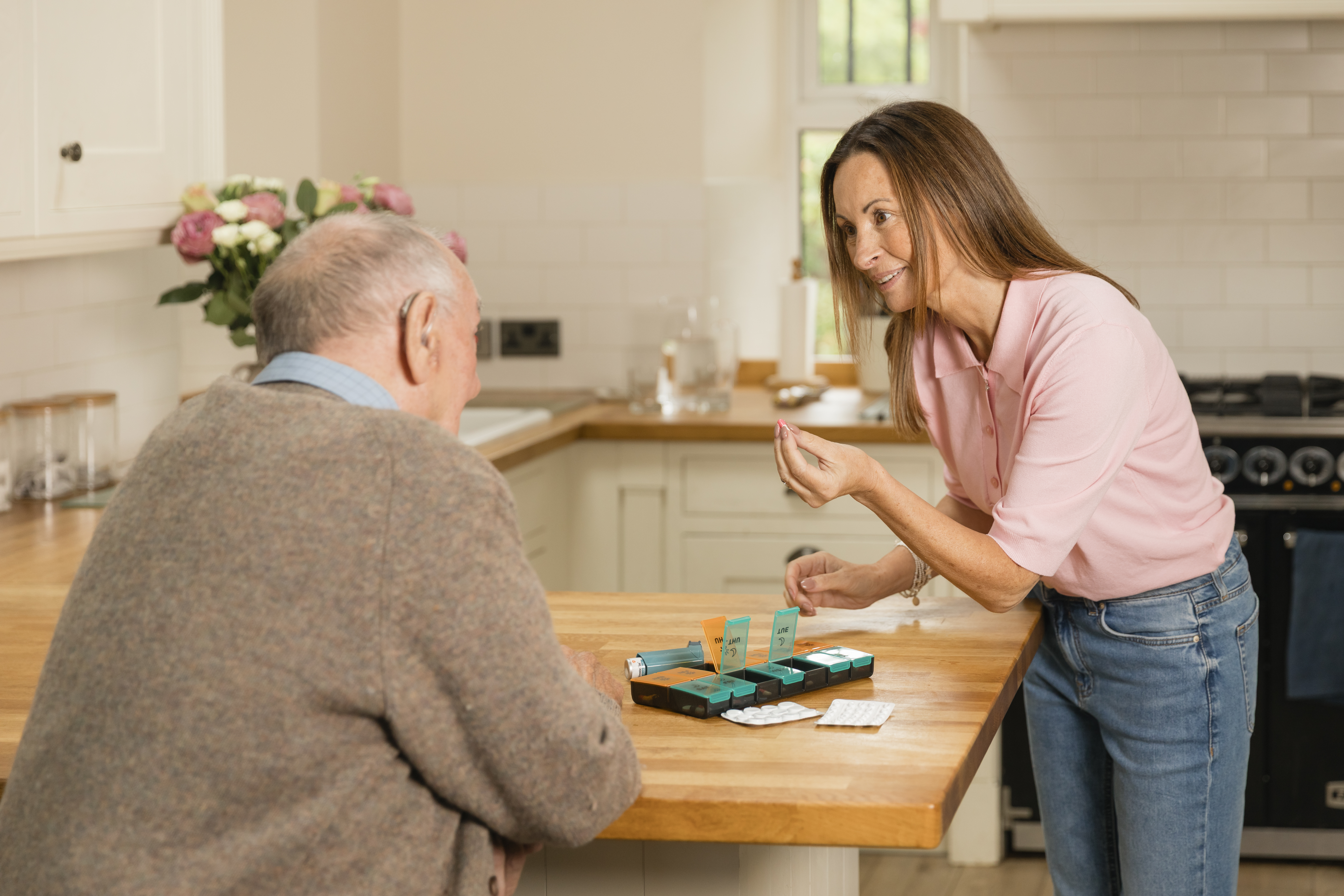Carent sorting medication for their older adult 