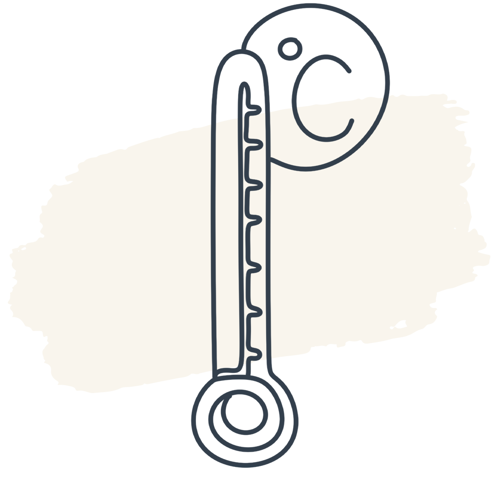 Illustration of a thermostat