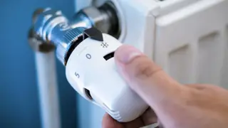 Radiator valve. Representing heating, energy awareness, bills and PSR entitlement for your elderly parent.