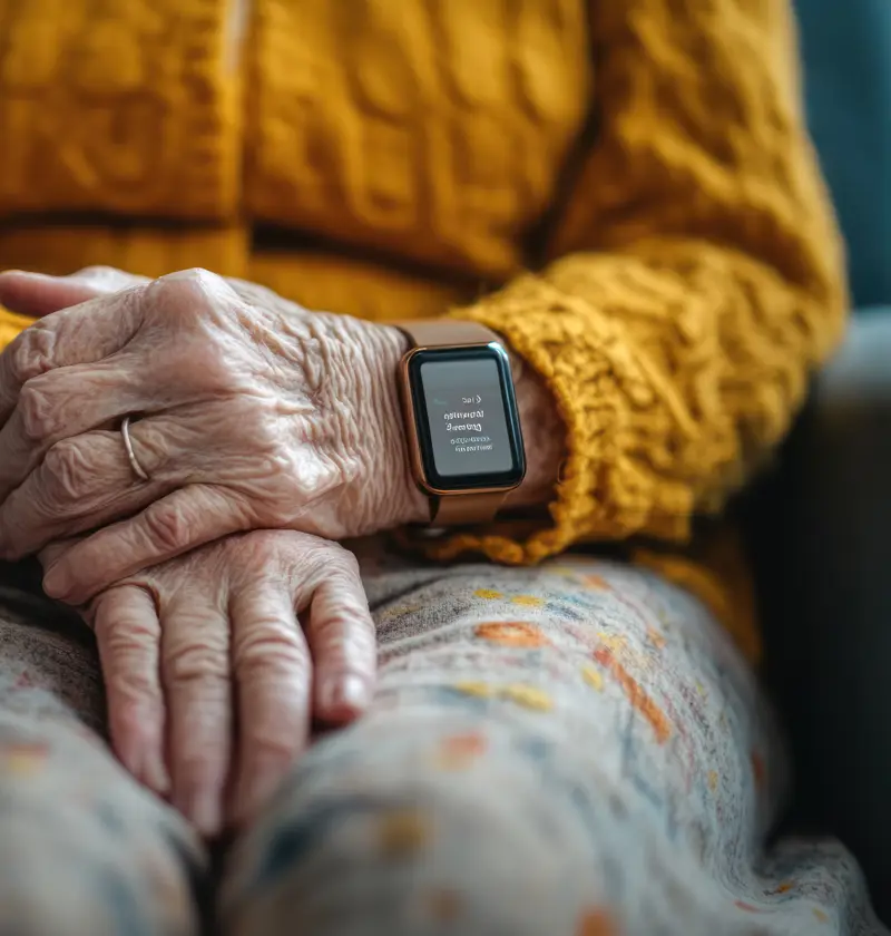 Smart Senior Healthcare Devices Aging in Place Apple Watch Series 9 for fall detection