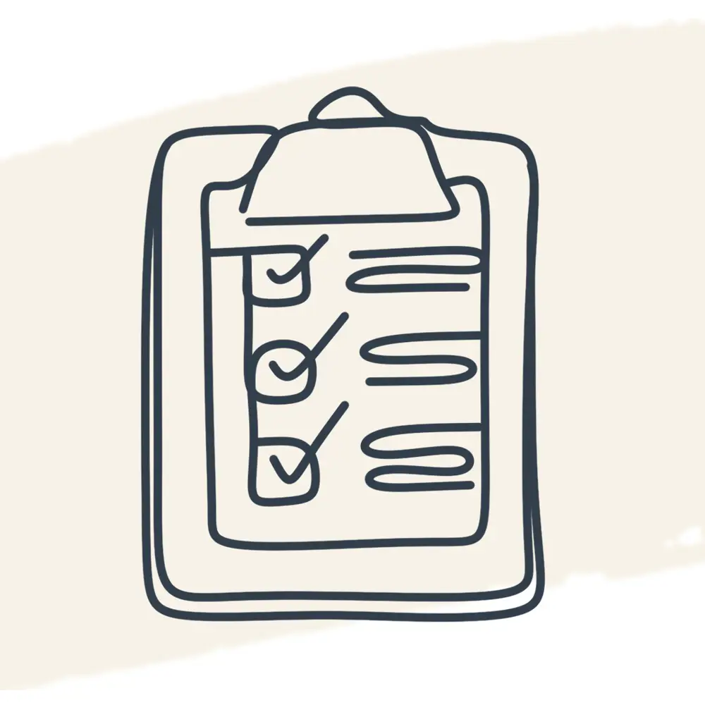 An illustration of a checklist